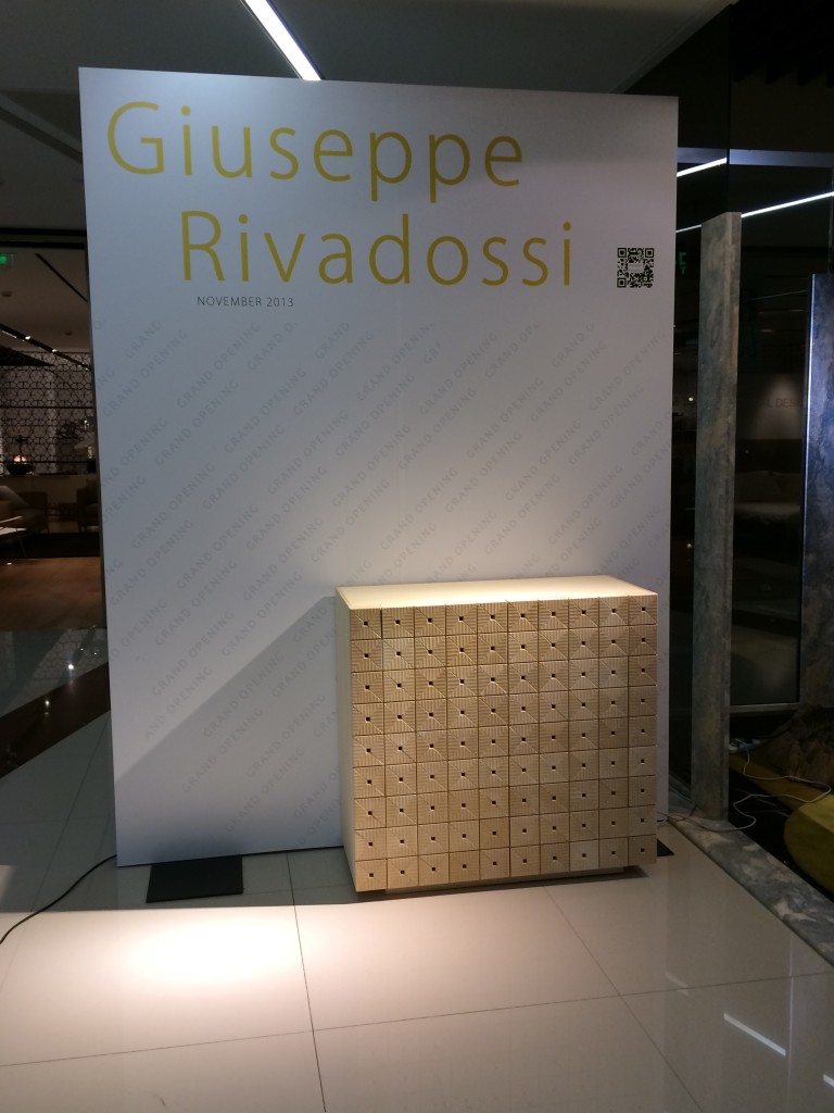 Shooting set – Giuseppe Rivadossi Showroom, Shanghai