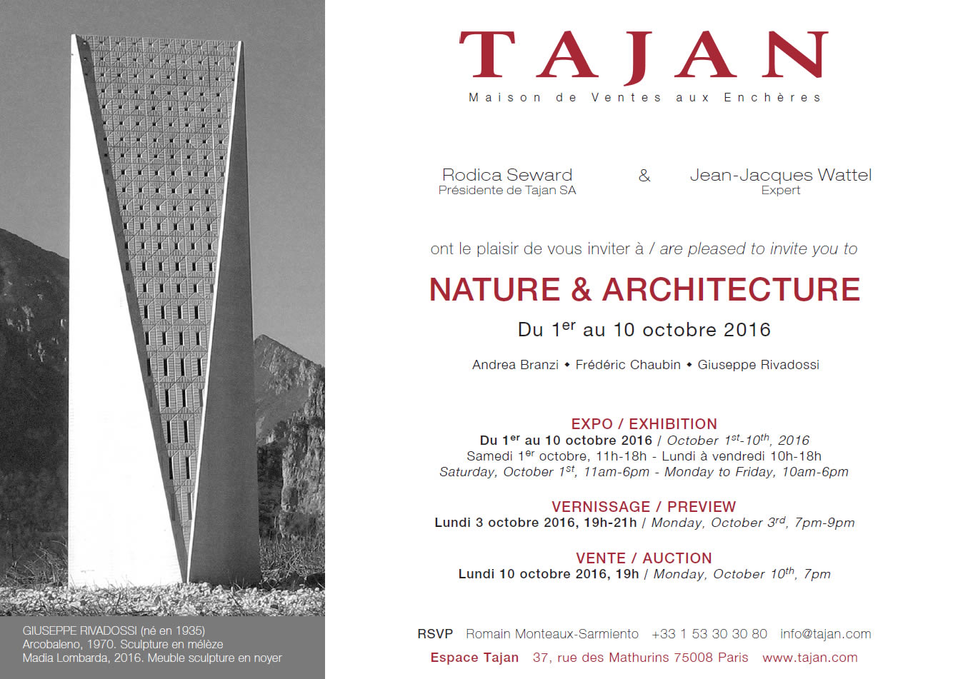 Auction House Tajan (Paris) Nature&Architecture