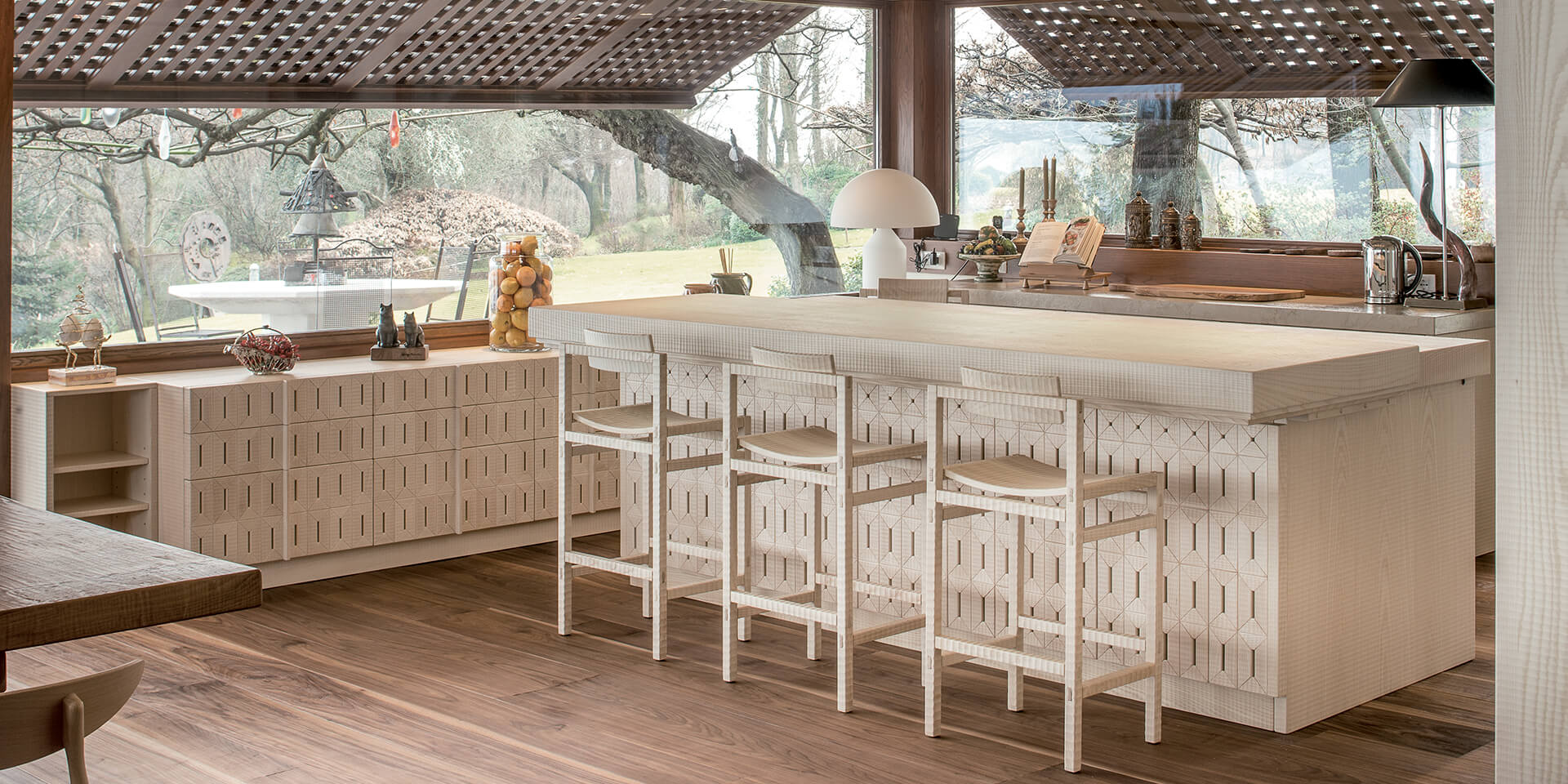 Kitchen in wood Cucine Habito