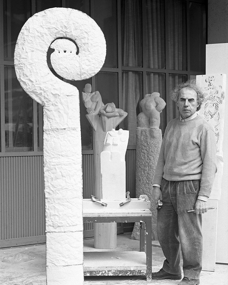 Giuseppe in his workshop in Nave (Brescia) Rivadossi Habito